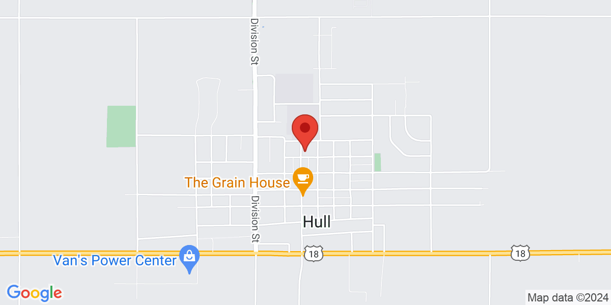 Map of Hull Public Library